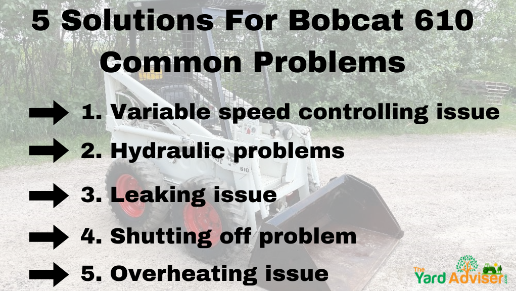 bobcat 610 common problems